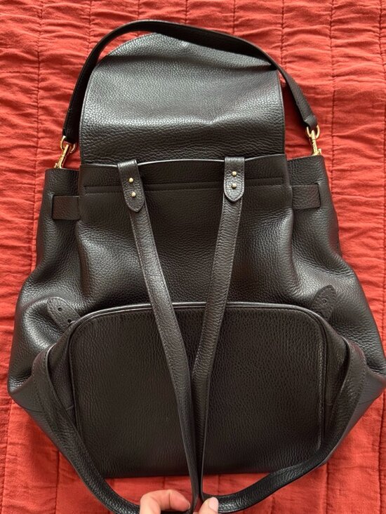 Cuyana Black Pebbled Leather Backpack main image 9